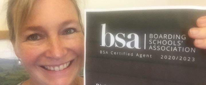 Gina & the BSA certificate | Dickinson School Consulting