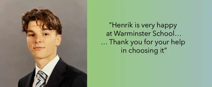 Henrik at Warminster School | Dickinson Britische Schulberatung
